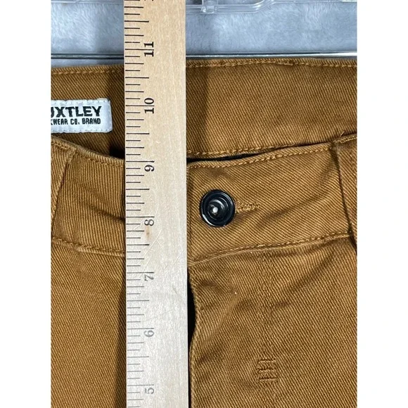 Huxtley Workwear Co Mens 32x32 Tobacco Brown Double Knee Slim Straight Pants - Picture 11 of 14